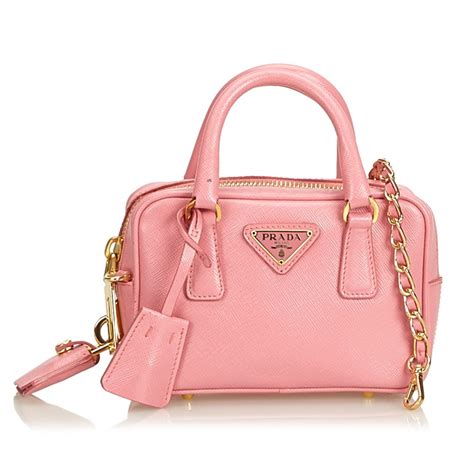 prada hand bag pink|small Prada handbag pink.